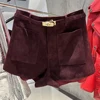 Burgundy Suede