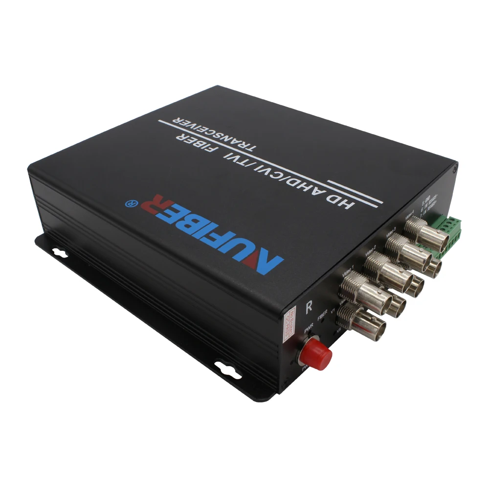 8-Channel Coaxial Video Multiplexer CCTV Camera Monitoring Fiber Optic Equipment for IP Network 20km Distance