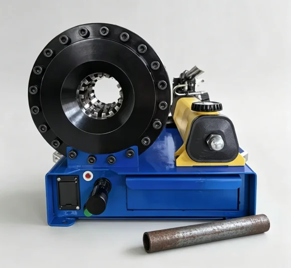 TEBAK Hydraulic Rubber Hose Crimping Equipment, 1/4" - 1" Portable Manual Tubing Crimping Tool