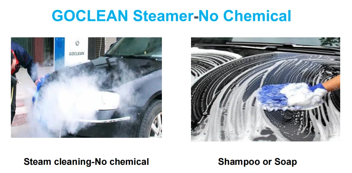 Mobile High Pressure Steam Cleaner Car Washer Wet&dry Steamer