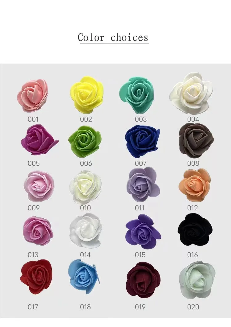 2022 Hot Selling Foam Flower Fose 3.5cm Pe Artificial Foam Rose Flower ...