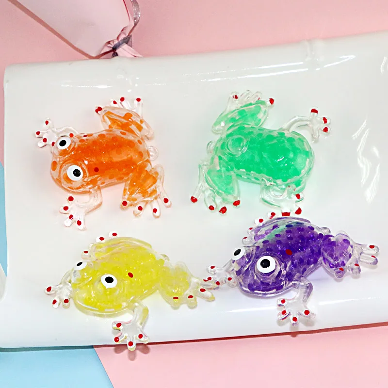 Unique Gel Bead Filled Squishy Frog Stress Relief Squeeze Toy