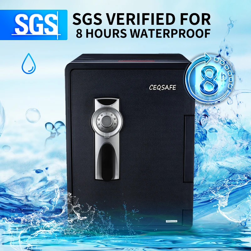 CEQSAFE Waterproof Safe Large Anti-theft Password Mechanical Combination Lock Safe Fireproof Waterproof Safe for Household Use details