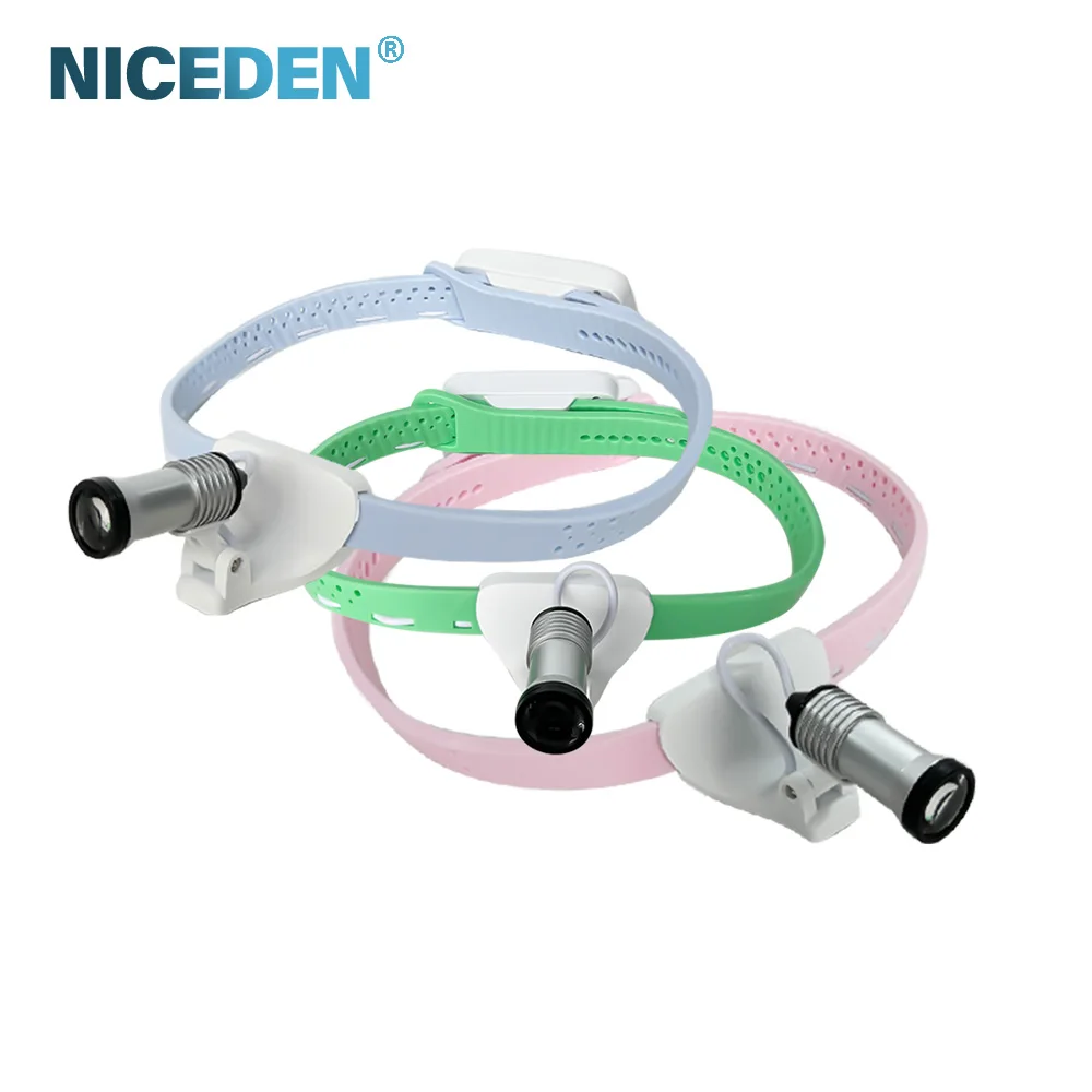 Niceden 5W LED Cordless Dental Headlamp - Bright 15000-40000Lux