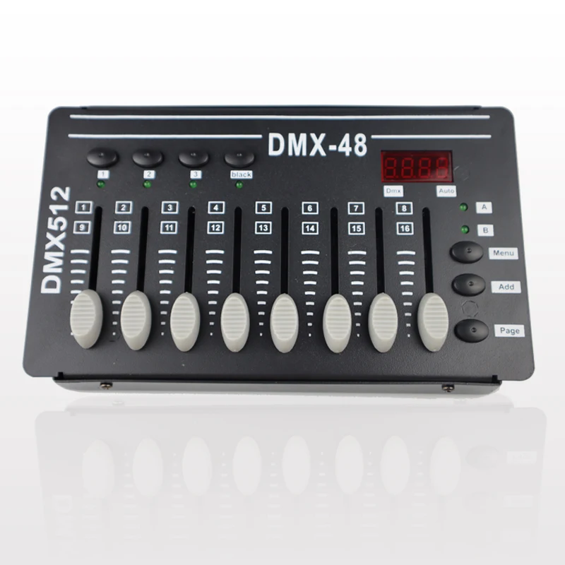 Mini DMX Controller XLR DJ Lights Console Controller for Dmx512 Laser Projector Lyre Moving Head Cold Fireworks Smoke Machines