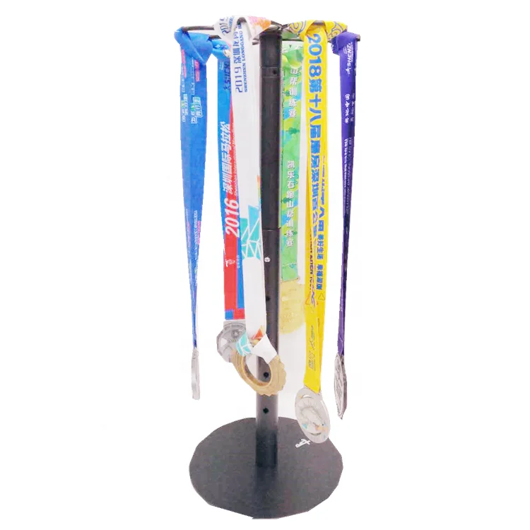 Rotating Medal Display Hanger Rack with Adjustable Stand Medal Storage Hanging Display