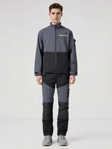 Men Waterproof Workwear Set Breathable Work Clothes Windproof Quick Dry Construction Uniform Safety Work Suit Custom Logo
