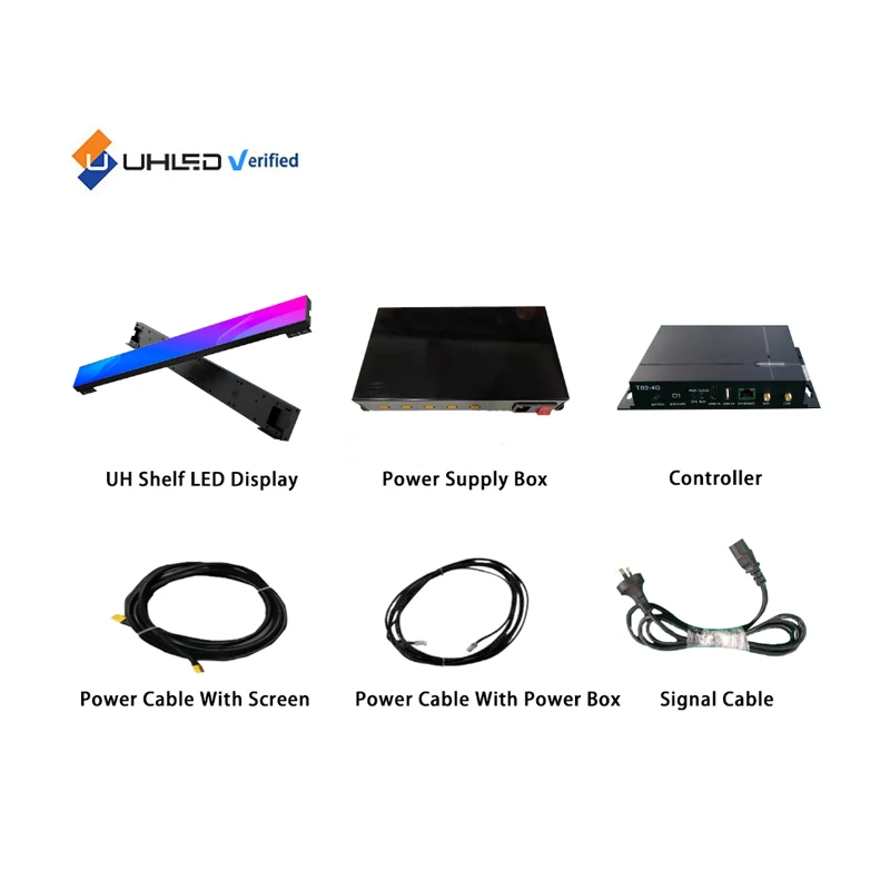 WiFi Control LED Shelf Screen GOB P0.9 P1.2 P1.5 P1.8 Advertising Smart Shelf LED Display Shelf Screen bar Screen for Retail