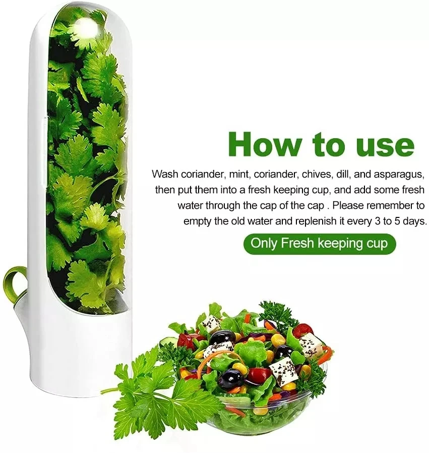 Herb Saver Best Keeper For Freshest Produce New Breathable Fresh Herb