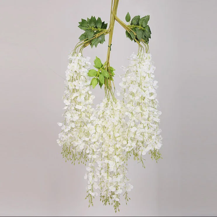 Wedding Party Backdrop Decoration Artificial Wisteria Silk Flowers