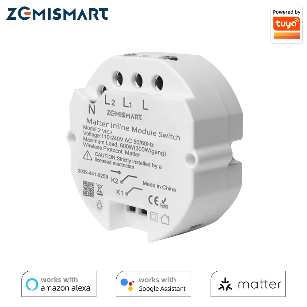 Pre-sale Zemismart Matter over WiFi Smart Light Switch DIY Breaker