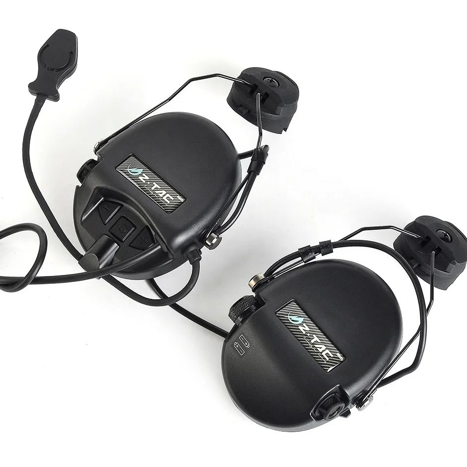 Z-TAC Sordin Headset+Tactical Helmet Rail Adapter Set(Fast Version) Noise  Cancelling Tactical Headset Z156 - Main Image