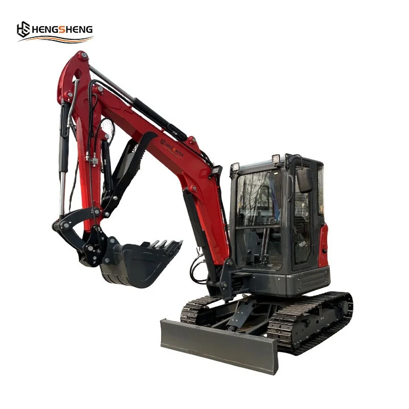 Popular EPA/CE/EU HS-40 Mini Excavator Kubota D1703 18.5KW Max Reach 5480mm Trenching Foundation Digging Small Digger Diesel