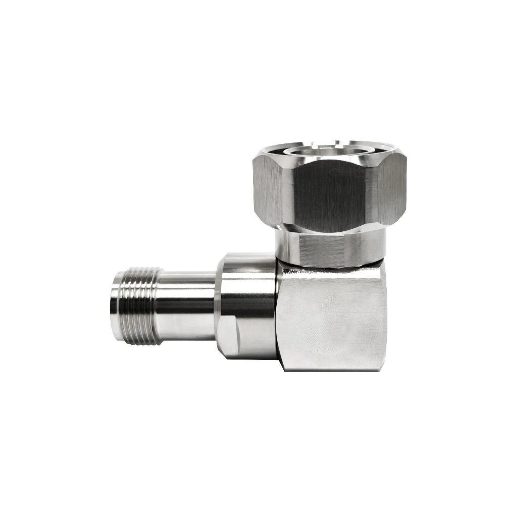 50 Ohm HN Female Jack High Voltage Right Angle 90 Degree to DIN L29 Male Pin Elbow RF Adapter
