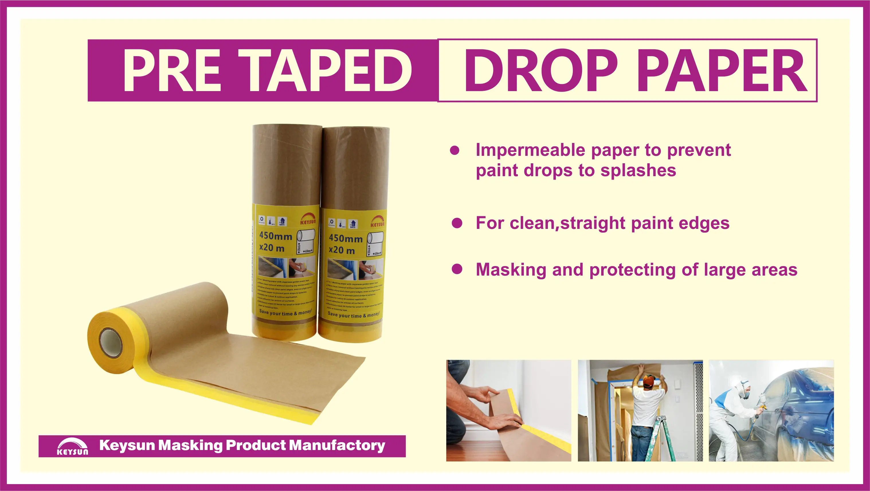 Adhesive masking paper: the easiest way to save time in painting
