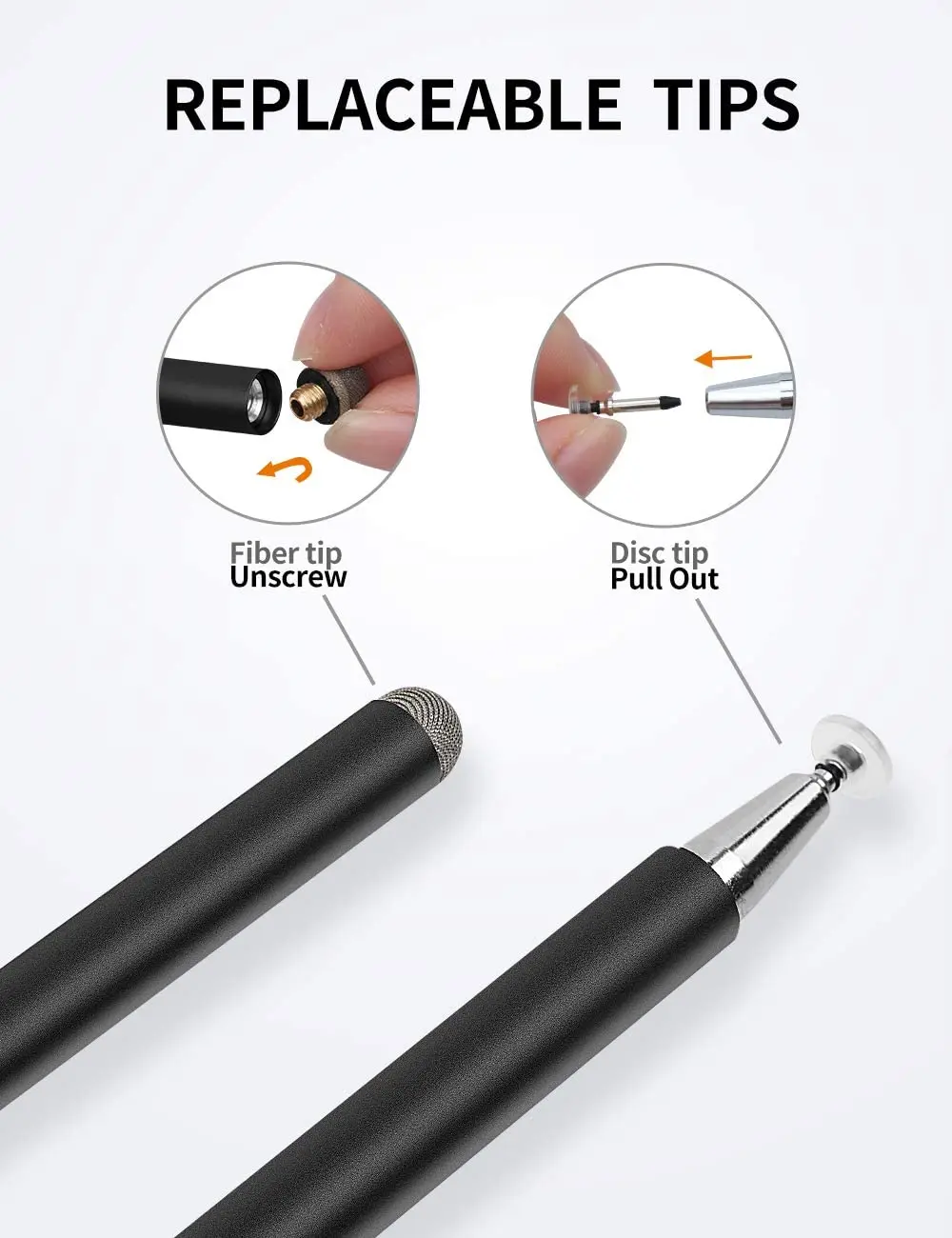 
2-в-1 стилус-ручка, дисковый стилус, волоконный стилус для мобильного телефона, планшета, устройства с сенсорным экраном 