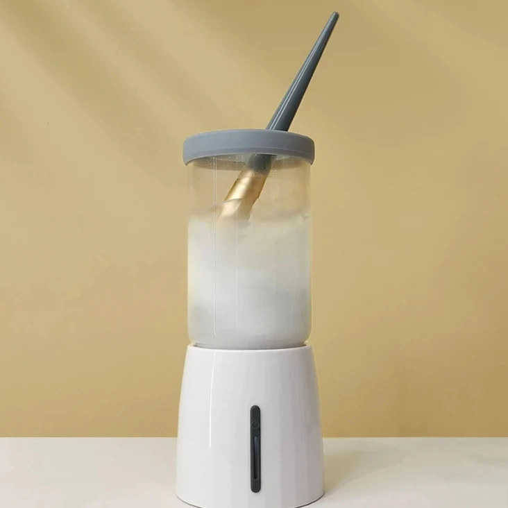 Wholesale Custom Private Label New Design Automatic Ultrasonic  Cleaner Electric Makeup Brush Egg Powder Puff Machine