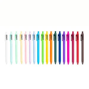 Wholesale Advertising Rubber Plastic Promotion Ball Point Pen With Multi-Color Printed Personalized Custom Logo for Gifts Hotels