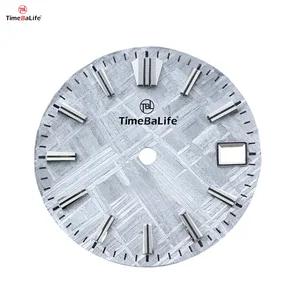 OEM/ODM Custom Natural Meteorite Watch Dials Unique Texture Luxury Watch Component Supports Miyota and ETA Movements