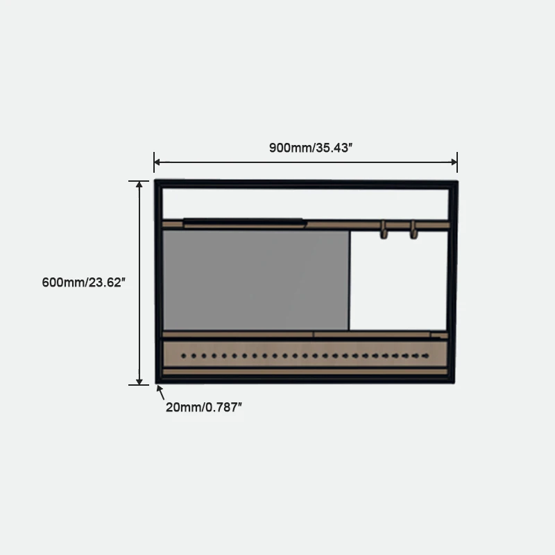Factory Wholesale Price Easy-Install Wall Storage Shelf Aluminum Alloy Floating Multi-Function Wall Mount Organizer for Balcony