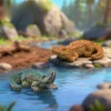 Realistic crocodile
