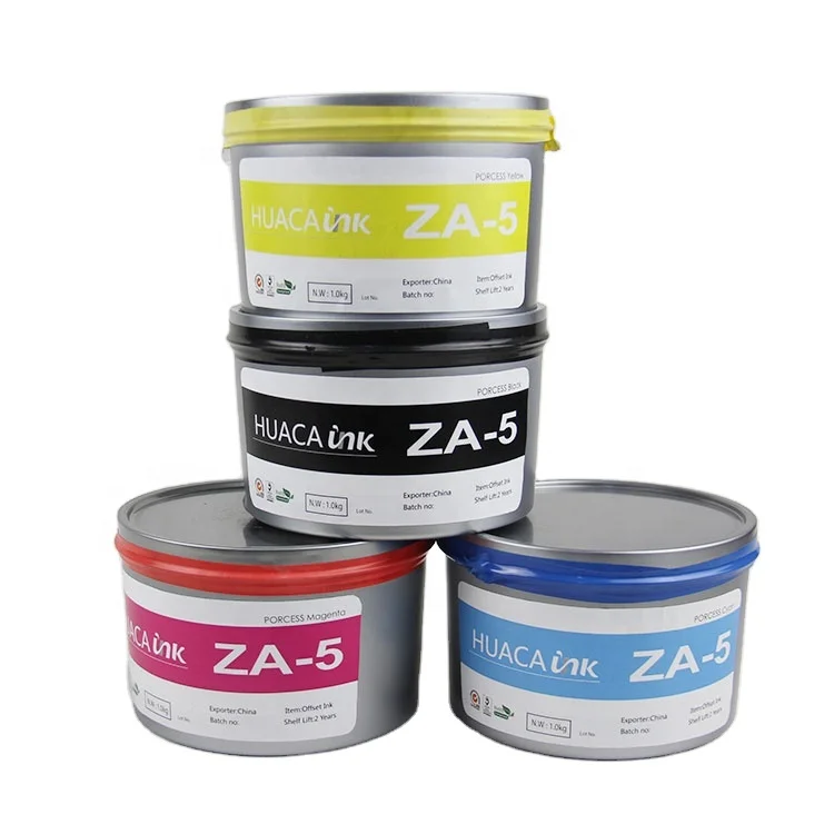 Цветные офсетные печатные чернила CMYK