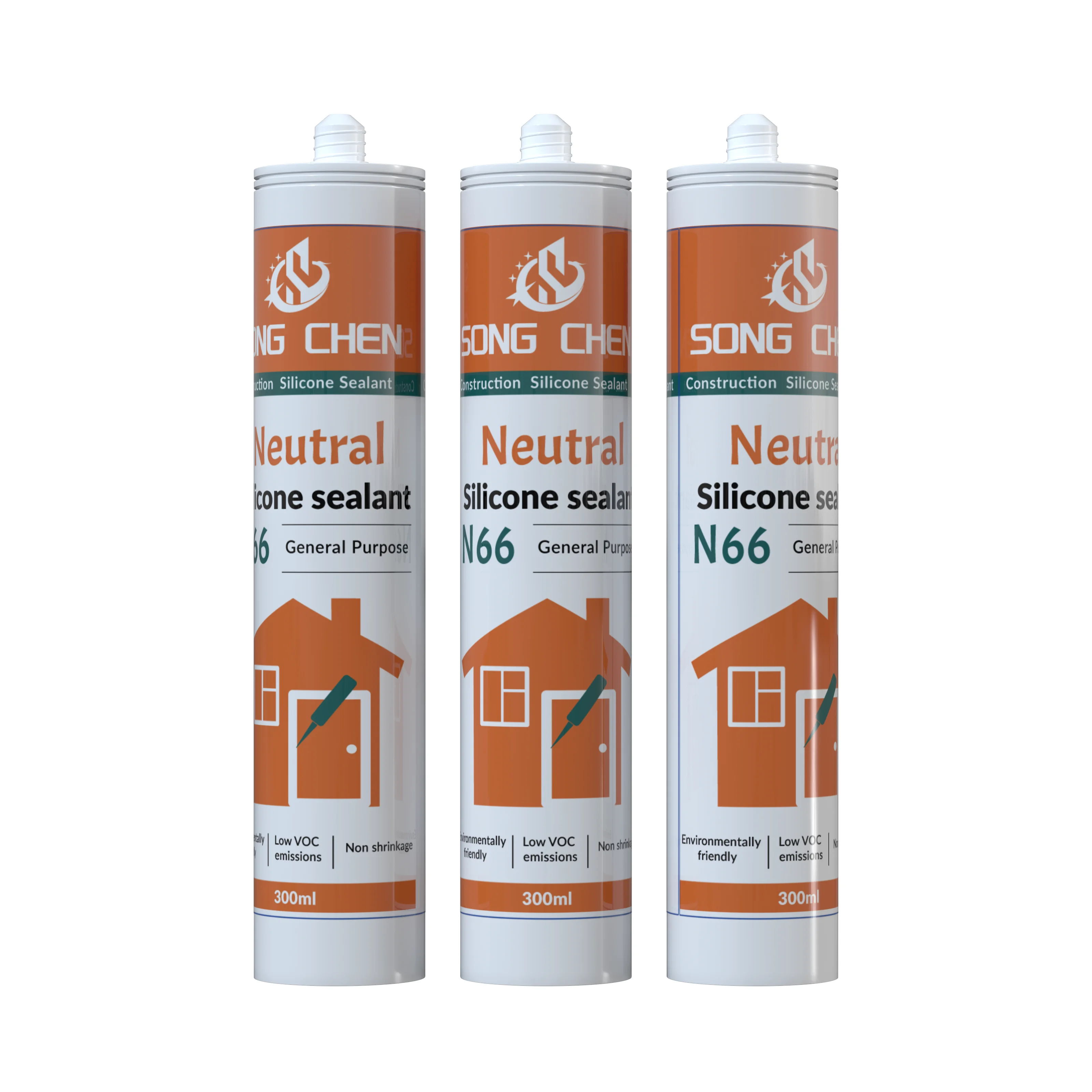 SONGCHEN N66 Premium Neutral Waterproof Structural Silicone Sealant German Quality for Construction Use