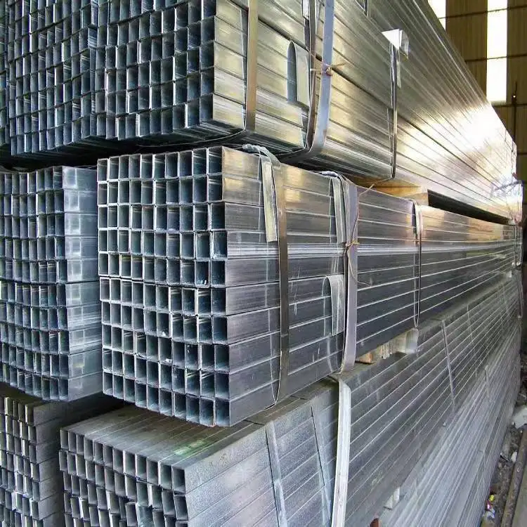 Q215Q195 Material Galvanized Square Pipe 1.5-6mm Thickness Steel Products Category factory