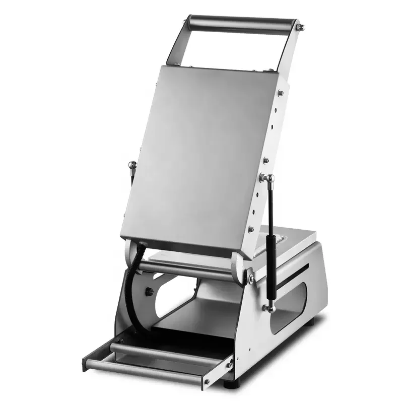 Wanhe Factory's Small Plastic Food Container Tray Sealing Machine Manual for Foil and Paper Bag Packaging