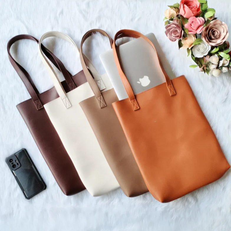 Sac Bandoulière En PU Imperméable - Grand Format 40x28cm - Organisé, Plusieurs Poches - Idéal Shopping, Quotidien, Cadeau Femme
