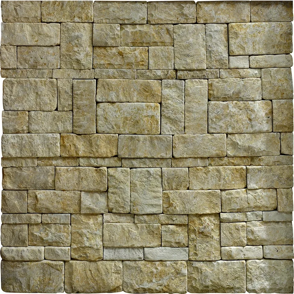 Natural Limestone Slate Rustic Design Stone Veneer for Wall Cladding  Decorative Culture Stone Wall Tiles for Hotel Exterior, image size:960x960