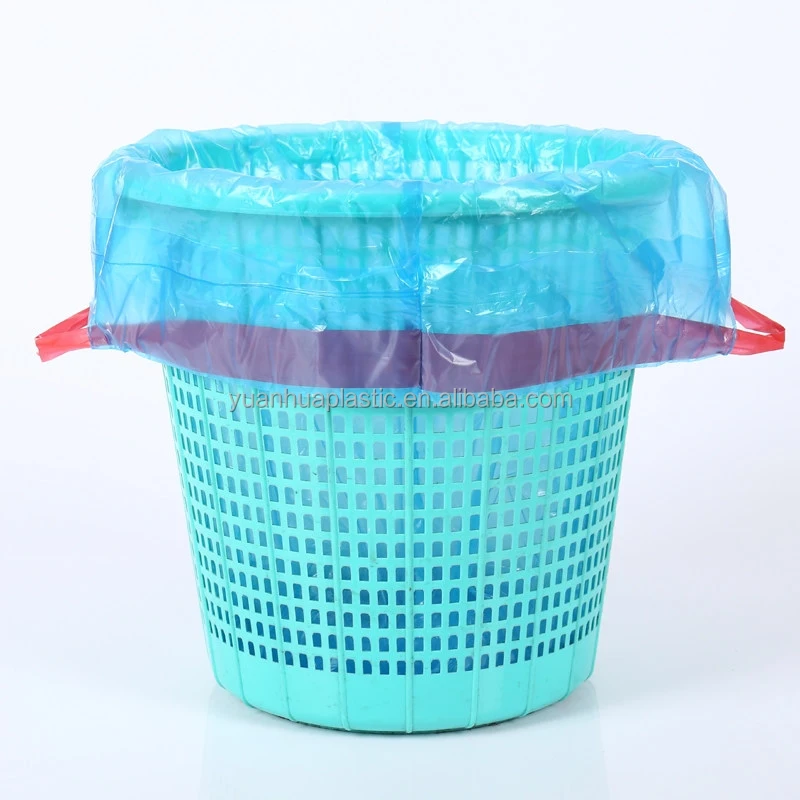 30L HDPE цветной биоразлагаемый пластиковый мешок для мусора на