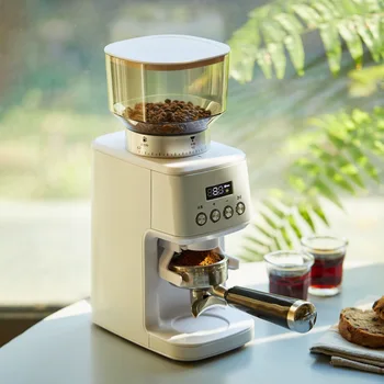 Commercial Household Coffee Grinder Machine 40mm Electric Burr Coffee Grinder Anti Static Stainless Steel Coffee Grinders