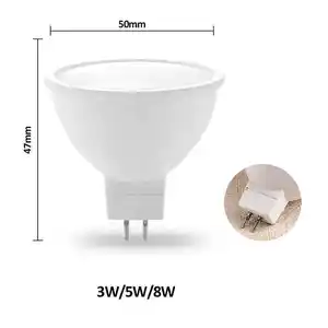 Vertak Factory High Power Plastic Aluminum 4000K Mr16 Commercial Light Led Spotlight for Home Market Hotel Decoration