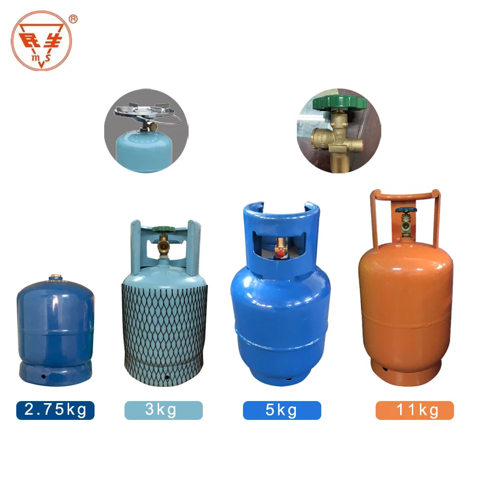 China 3kg Cooking LPG Gas Cylinder For Ghana/ South Asia/ South