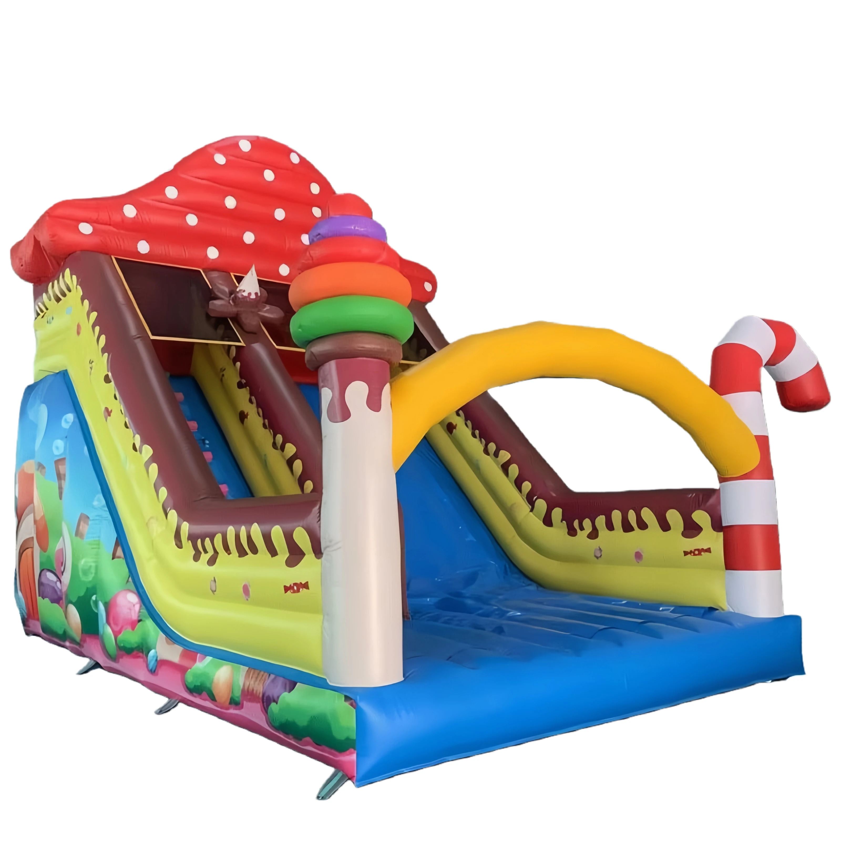 Commercial Grade Inflatable Slide with 6x4m Size and 3 Years Warranty for Outdoor Playground