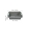 Gris - grand plat de cuisson carré bicolore