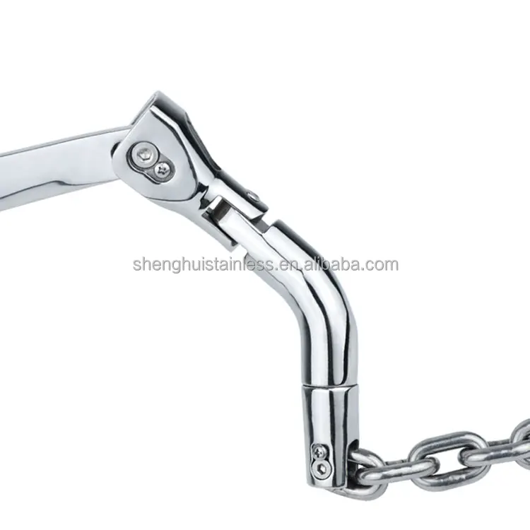 product heavy duty 316 stainless steel twist connector  boat anchor chain connector marine mooring double anchor swivel connector-5