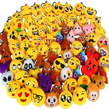 Wholesale Cheap Promotional Gifts Claw Machine Doll Mini Dreampark Emoticon Plush Key chain Toys