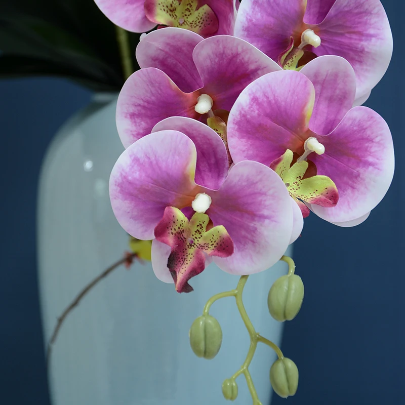 Wholesale Artificial Orchids 9 Heads Real Touch Butterfly Orchid 3d