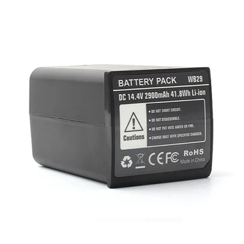 WB29 WB-29 14.4V 2900mAh Battery for AD200 AD200pro TTL 2.4G X System All-in-One Powerful Outdoor Flash