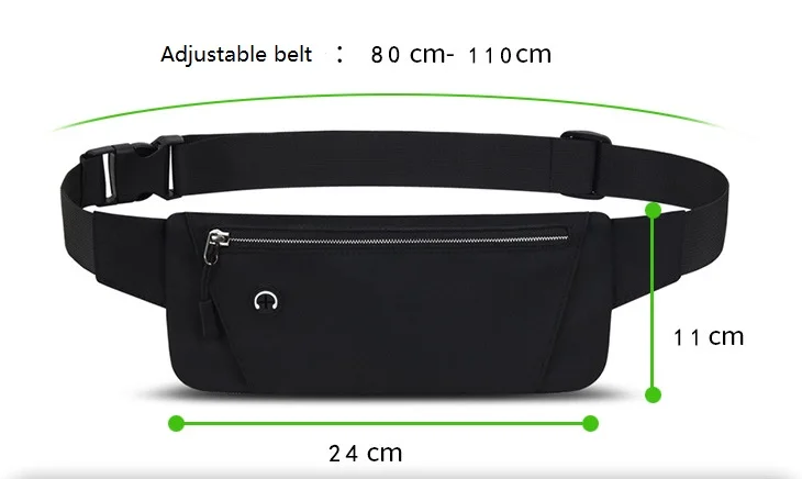 Fashion women casual crossbody chest bag sport travel running waist belt bag customized nylon fanny pack