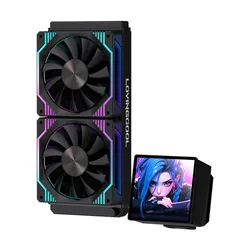 LOVINGCOOL 240/360mm AIO CPU Liquid Cooler with 4-Inch Screen