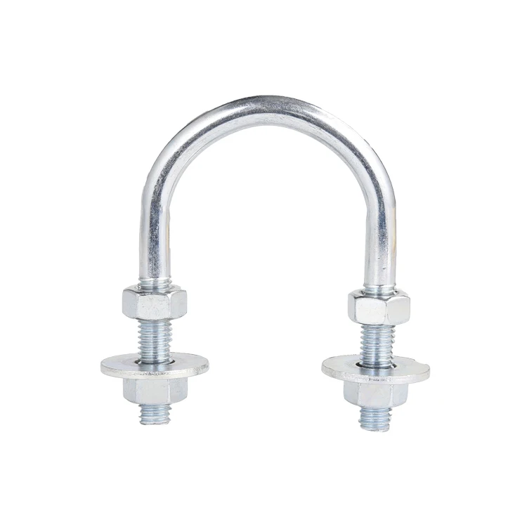 Universal earth ground galvanized steel u-bolt series type forged muffler hose/tube/pipe clamp