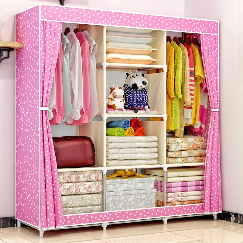 Support OEM or ODM New Style Non Fabric Wardrobe and Sell Assemble Storage Cabinet Cloth