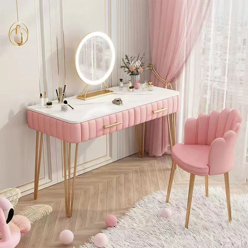 open lace back dress Sofia Pink Vanity Set – Canales Furniture