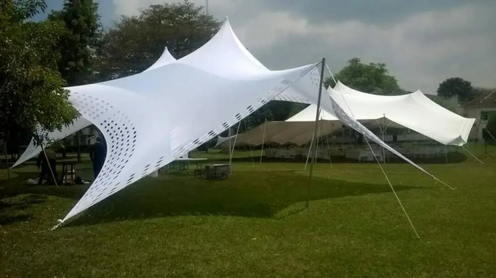 Best Selling Sieco Waterproof 560G PVC Aluminum Frame Fire Resistant Stretch Tents for Party Event Weddings