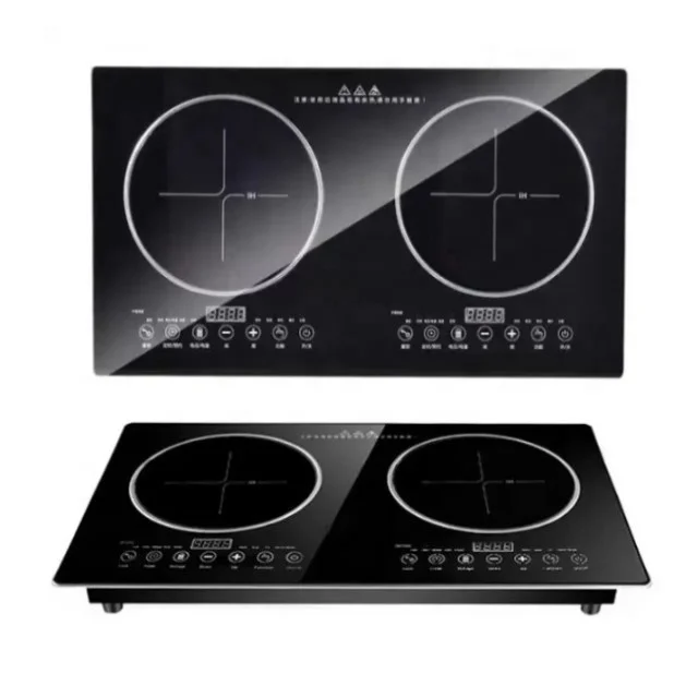 Hot Sale 2 Burners Electric Stove Induction Cooker 110V/220V Kitchen Restaurant Tabletop