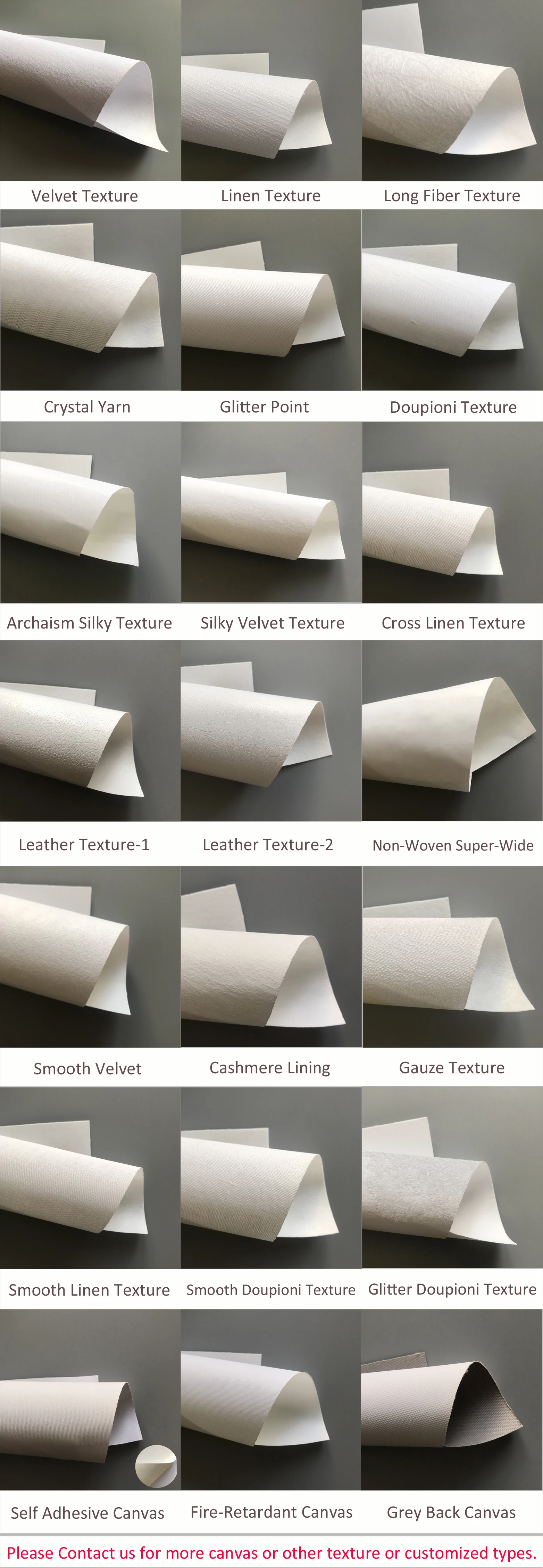 Eco Solvent Inkjet Printing Blank Velvet Fabric for Wall Paper