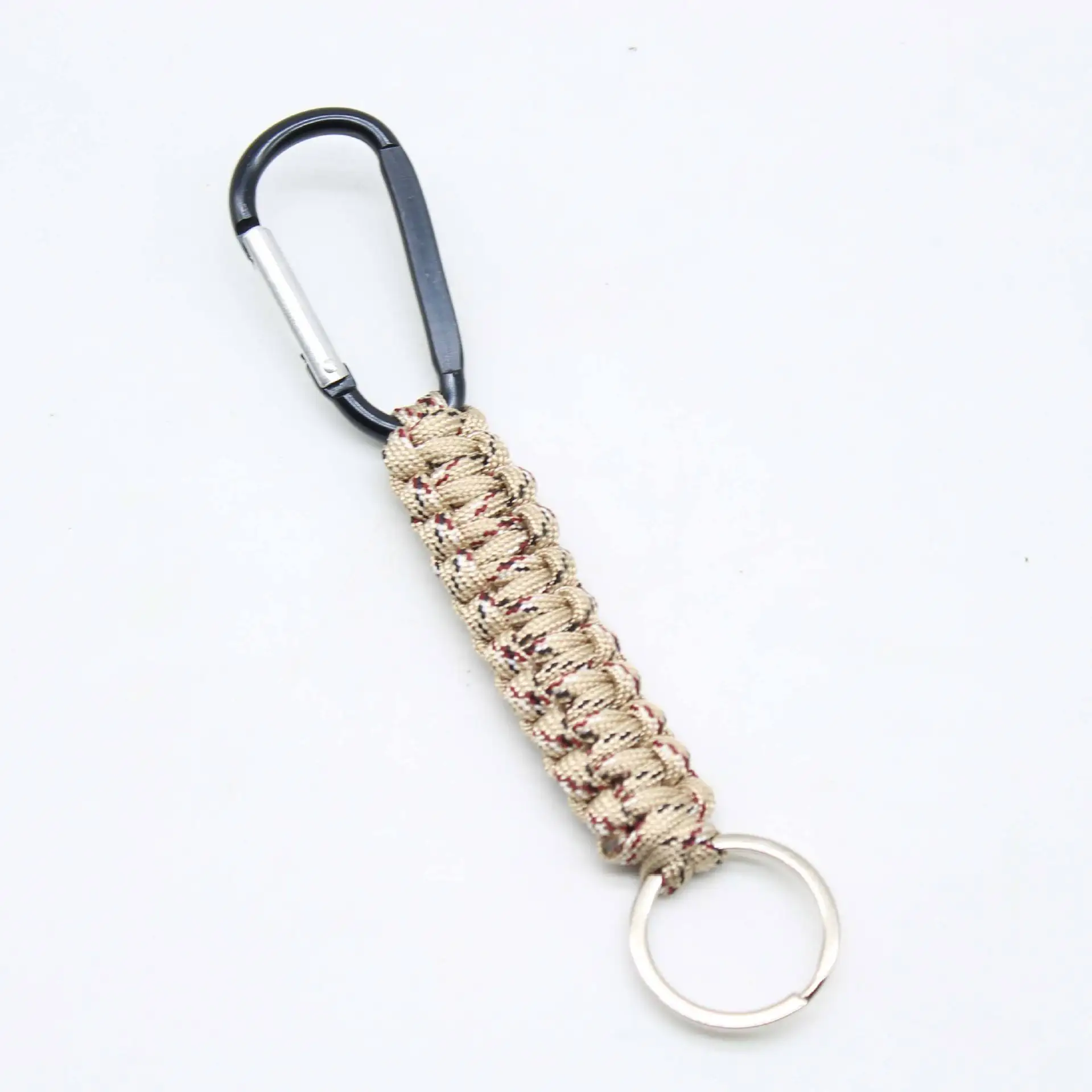 Keychain Keyring Outdoor Carabiner Hanging Hooks Parachute Cord Mommy Clip Hook Stroller Hooks for Water Bottle Keys